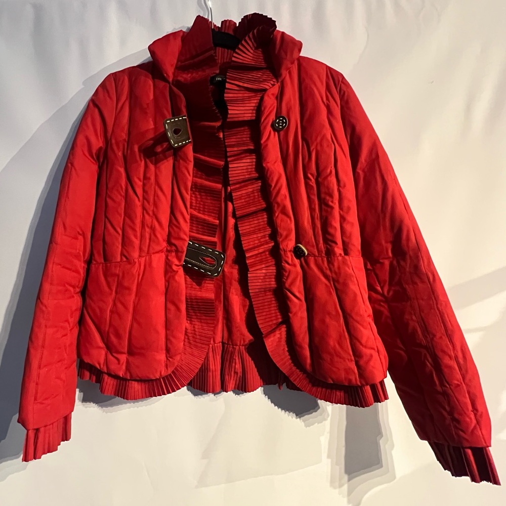 ARDEN B Vibrant Red Puffer Jacket